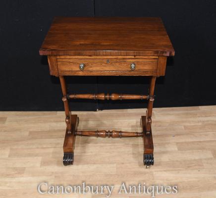 Regency Side Table Mahogany Occasional Table