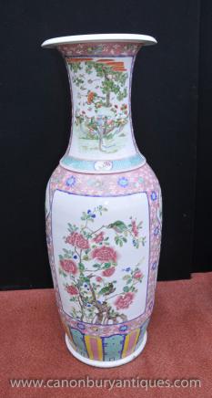 Tall Chinese Jingdezhen Porcelain Urn Ming Ceramic Vases China 