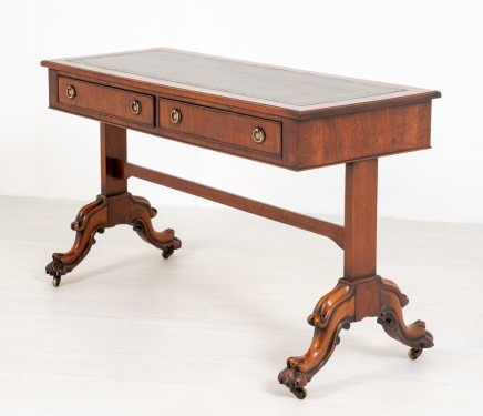 Victorian Library Table Desk Mahogany