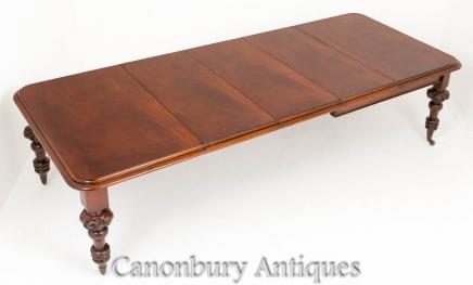Victorian Mahogany Dining Table 1860 3 Leaf Extending Tables