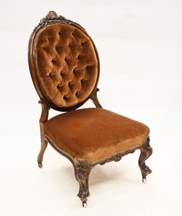 Victorian Salon Chair 1860 Nursing Seat