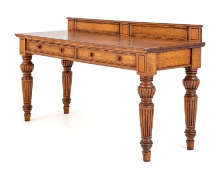 Victorian Serving Table Antique Oak Desk 1860