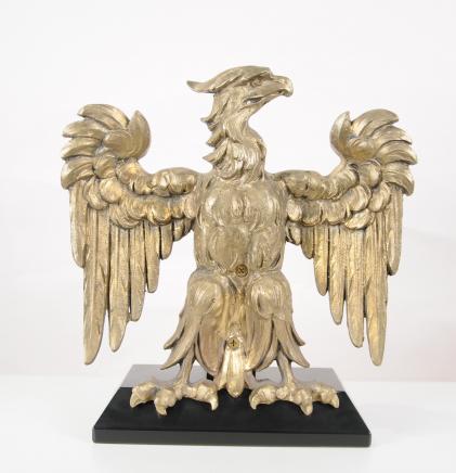 Bronze Ormolu Russian Eagle Statue Birds Russia