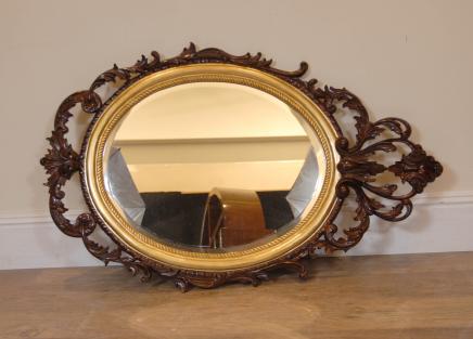 English Victorian Rococo Pier Mirror Mirrors Glass