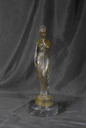 French Bronze Figurine by Moreau