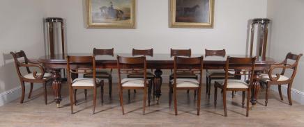 Victorian Dining Set Regency Rosette Chairs Suite