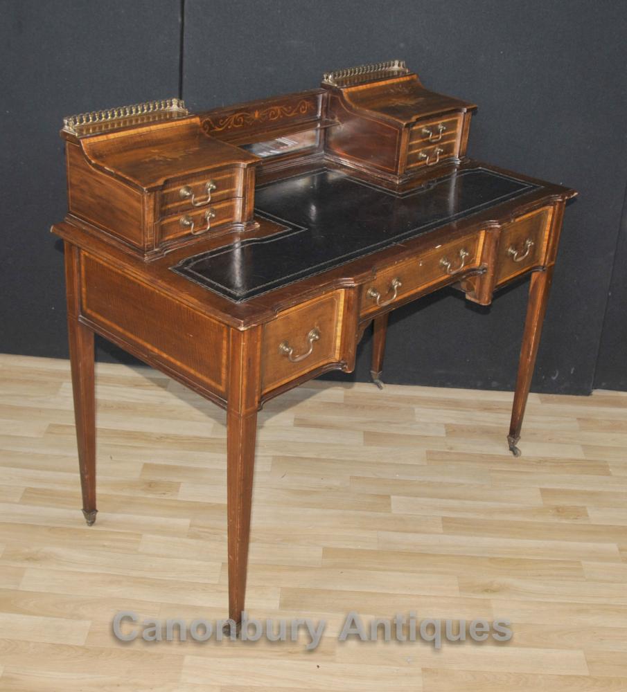 1910 E.Foley #C780 Walnut Inlaid Writing-Table ANTIQUE Decorative Furniture