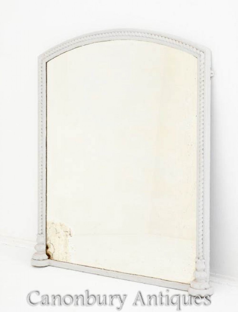 Victorian Overmantle Mirror 1880, Victorian Overmantle Mirror White Bear