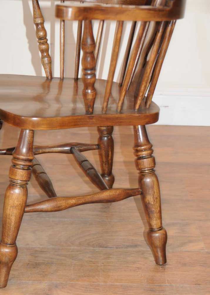 Windsor Arm Chairs Armchairs Oak Farmhouse, Wooden Farmhouse Chairs With Arms
