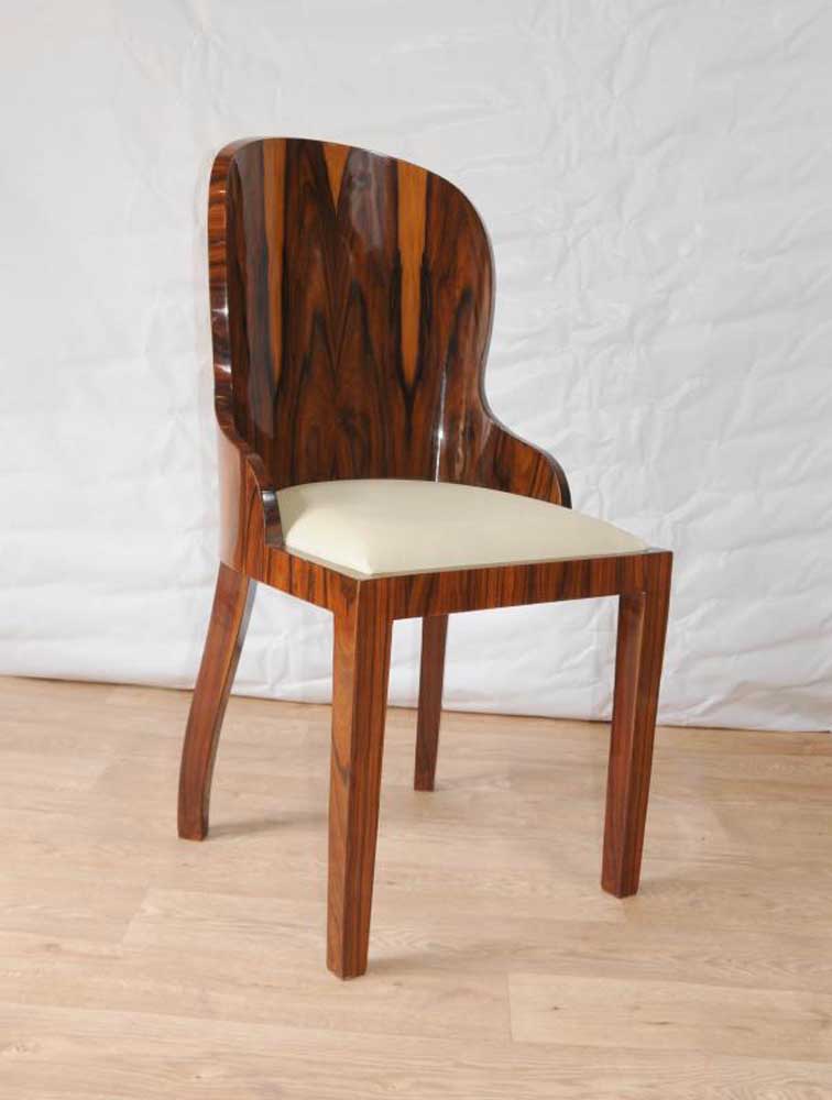 Set Art Deco Dining Chairs Rosewood Furniture 1920s Interiors