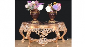 Italian Rococo Gilt Console Table






