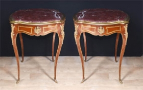 Pair French Side Tables - Empire


















 
