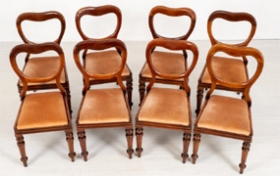 Set Victorian Dining Chairs 
