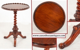 Victorian Wine Table - Antique Mahogany Side 1860

















