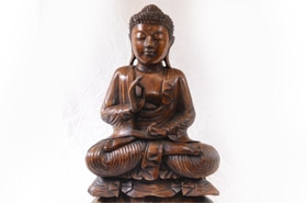 Carved Burmese Buddha Statue - Buddhist Buddhism Art
















