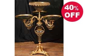 Empire Glass Centrepiece - French Epergne 















