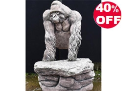 Giant Lifesize Stone Gorilla Garden Statue Monkey Ape Art















