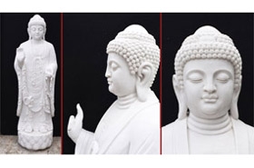 Giant Marble Tibetan Buddha Statue - 210 CM








