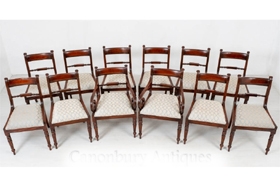 Set Regency Dining Chairs - Mahogany Antique Furniture


















 