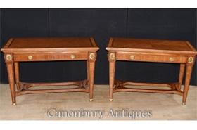 Pair French Empire Console Tables Circa 1890
















