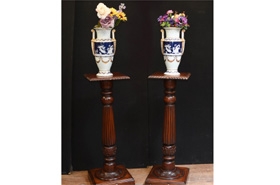 Regency Column Tables - Mahogany Pedestal Stands



 
