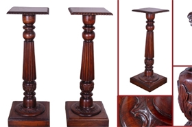 Regency Column Tables - Mahogany Pedestal Stands



















