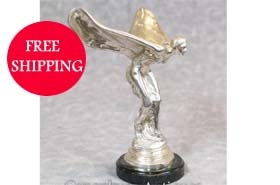 Rolls Royce Bronze - Art Nouveau Flying Lady Figurine



