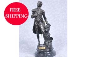 Bronze Statue Lord Admiral Nelson Military War Hero Royal Navy





 