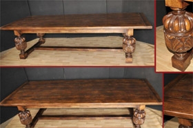 Large Refectory Table - French Farmhouse







