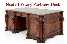 Chippendale Mahogany Partners Desk Nostell Priory










