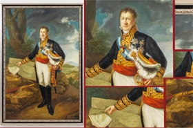 English Oil Painting Duke of Wellington - Military Art Portrait

























