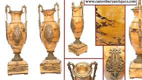 French Marble Urns Amphora Form Empire Cassolette 1880









 




















 


