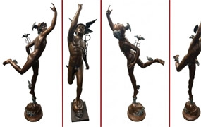 Bronze Mercury Statue Hermes Classical Art Giambologna






 


















