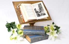 Victorian Gothic Reading Stand Antique Brass 1860




















