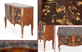French Chinoiserie Commode Chest Drawers 1880





  
