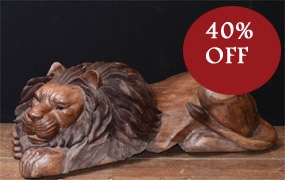 Hand Carved Recumbant Lion Statue

 



















