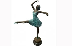 Large Bronze Ballet Dancer Statue Degas Ballerina

 
























