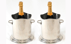 Pair Louis Roederer Silverplate Champagne Buckets



 





















