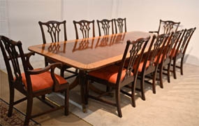 Regency Dining Table and Chippendale Chairs Set








 




















 


