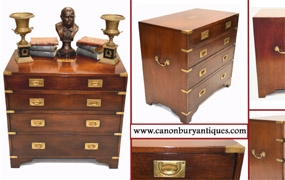 Antique Campaign Chest of Drawers




 


















