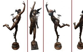 Bronze Mercury Statue Hermes Classical Art Giambologna








 




















 


