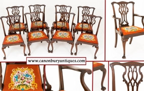 Chippendale Dining Chairs - Antique Mahogany





 


















