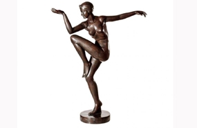 XL Art Deco Bronze Dancer Statue Biba 6ft 173 CM

























 
