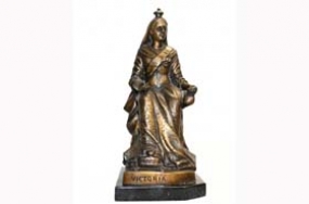 Bronze Queen Victorian Statue British Monarch Victoriana





 



















