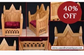 Henry II Throne - Medieval English Oak Chair Tower of London Tables
 1930s






 










 














