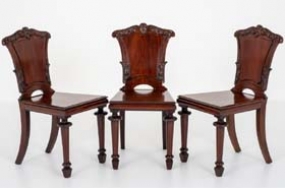 William IV Antique Hall Chairs Set









 




















 


